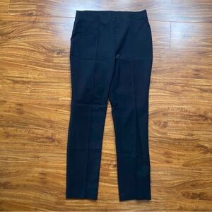 J&L Atelier Black Midrise Straight Leg Stretch Ankle Pant Size XS Classic Preppy